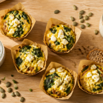 petit dejeuner sale a preparer la veille muffins oeufs epinards feta