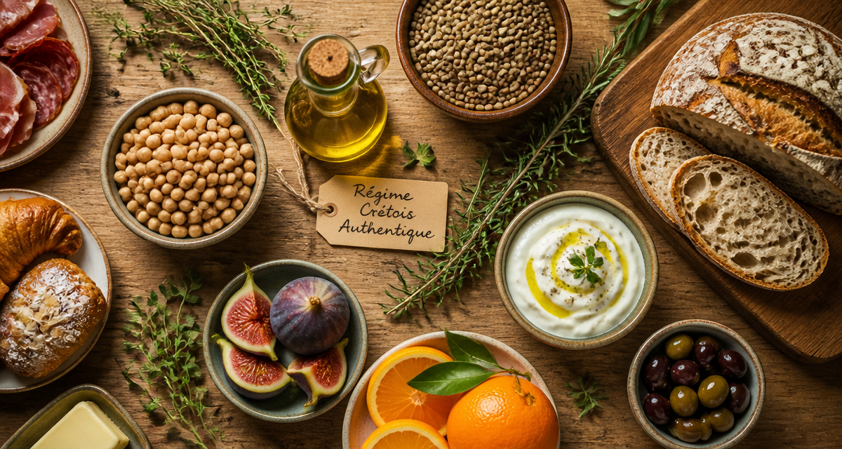 regime cretois aliments interdits et autorises sur table