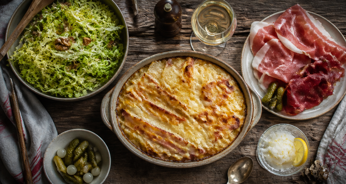 tartiflette accompagnement salade charcuterie