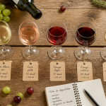 verres de vin le moins calorique alignés sur table