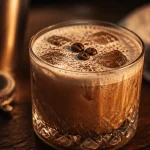 cocktail orgasme onctueux en gros plan