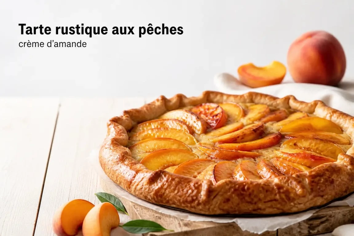 Tarte aux pêches gourmande pour un dessert estival