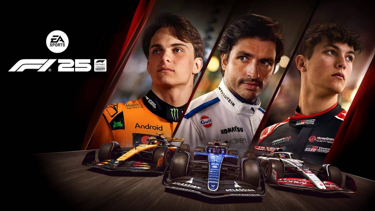 F1 25 PlayStation, gara di Formula 1 con piloti di F1 e auto da corsa su PS5, gaming di alta qualità.
