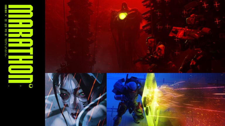 Immagine di videogiochi PlayStation con scene di azione e cyberpunk.