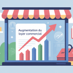 augmentation du loyer commercial illustration vitrine et bail