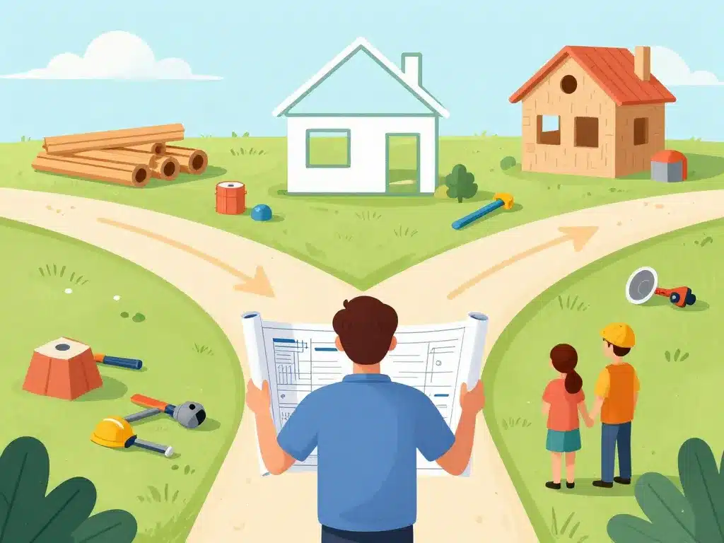 autoconstruction plan famille décision chantier