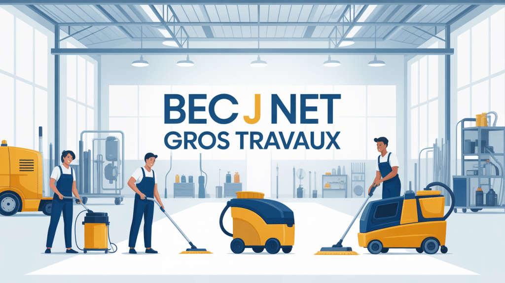 bec j net gros travaux équipe nettoyage professionnel
