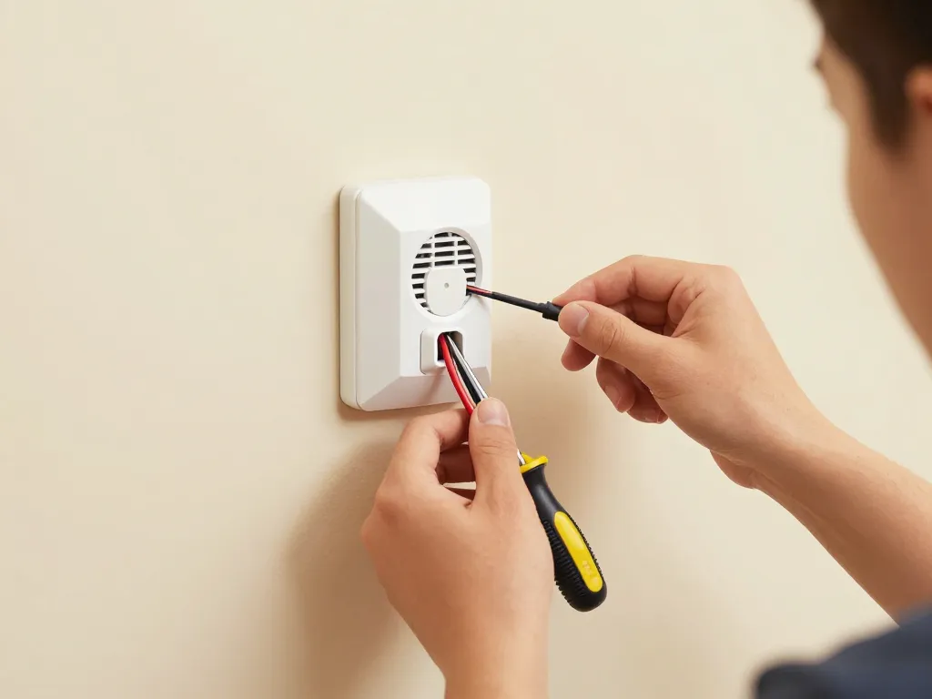 Illustration branchement détecteur de mouvement étape par étape