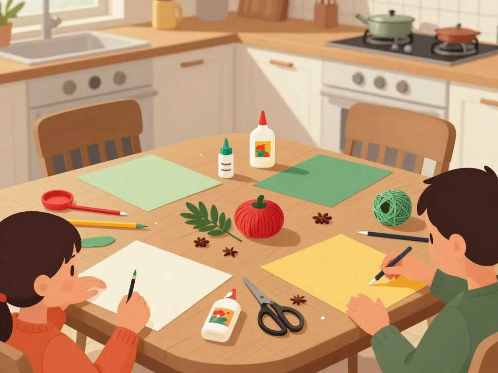 bricolage noel fournitures faciles table