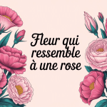 Illustration bouquet de fleurs ressemblant à la rose