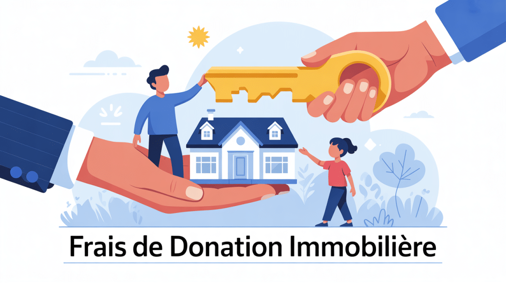frais donation d'un bien immobilier à son fils image symbolique clé maison