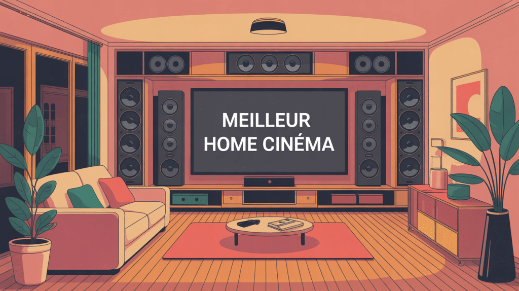 meilleur home cinema salon confortable illustration