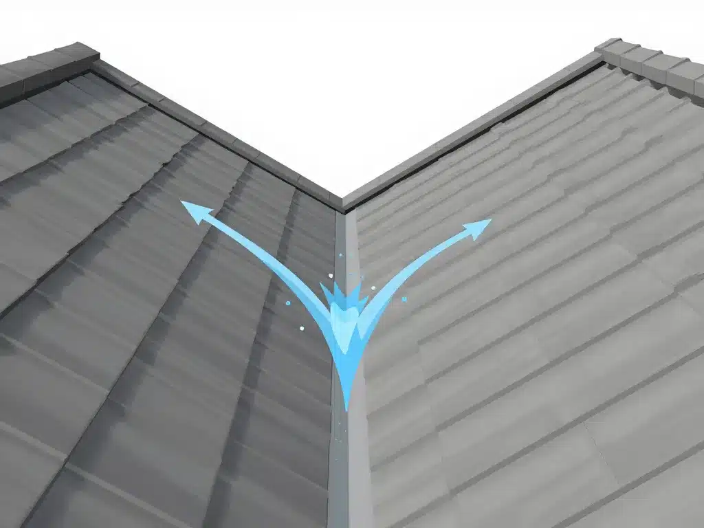 schéma technique noue de toiture intersection et gestion eau
