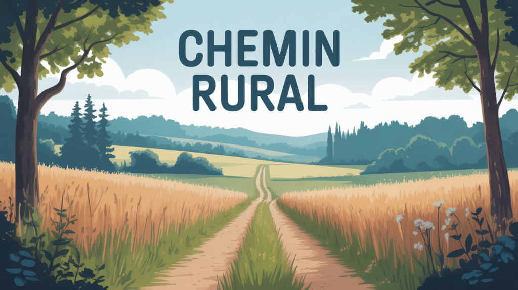 peut-on fermer un chemin rural illustration portail chemin rural champs forêt