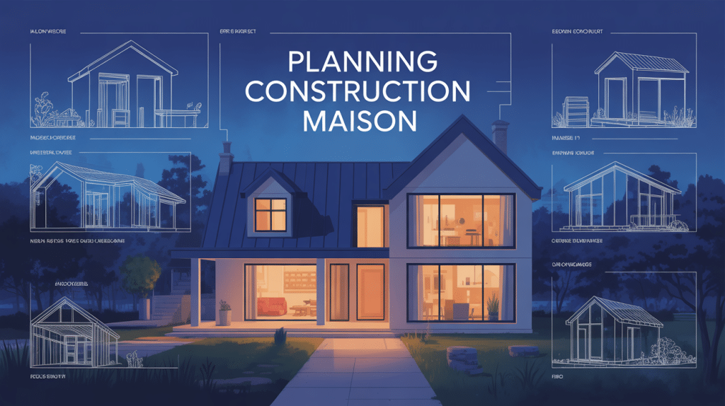 illustration organisation projet planning construction maison