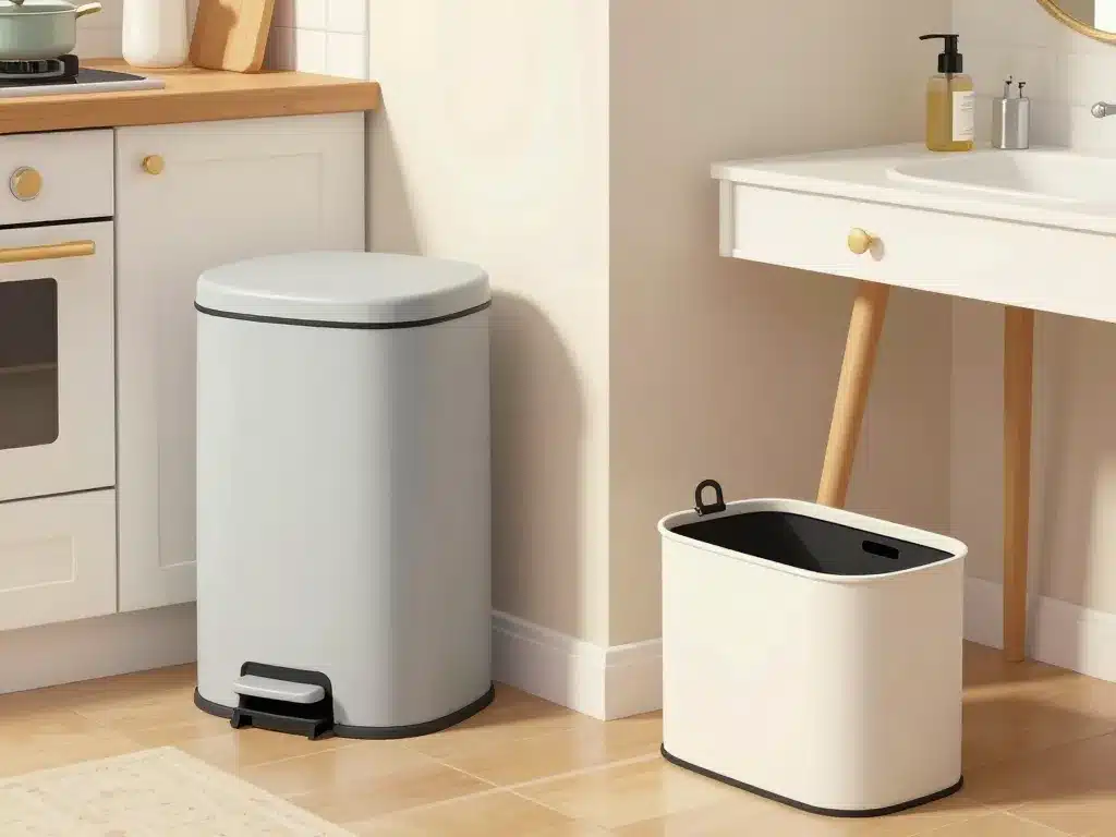 types de poubelle design cuisine salle de bain bureau