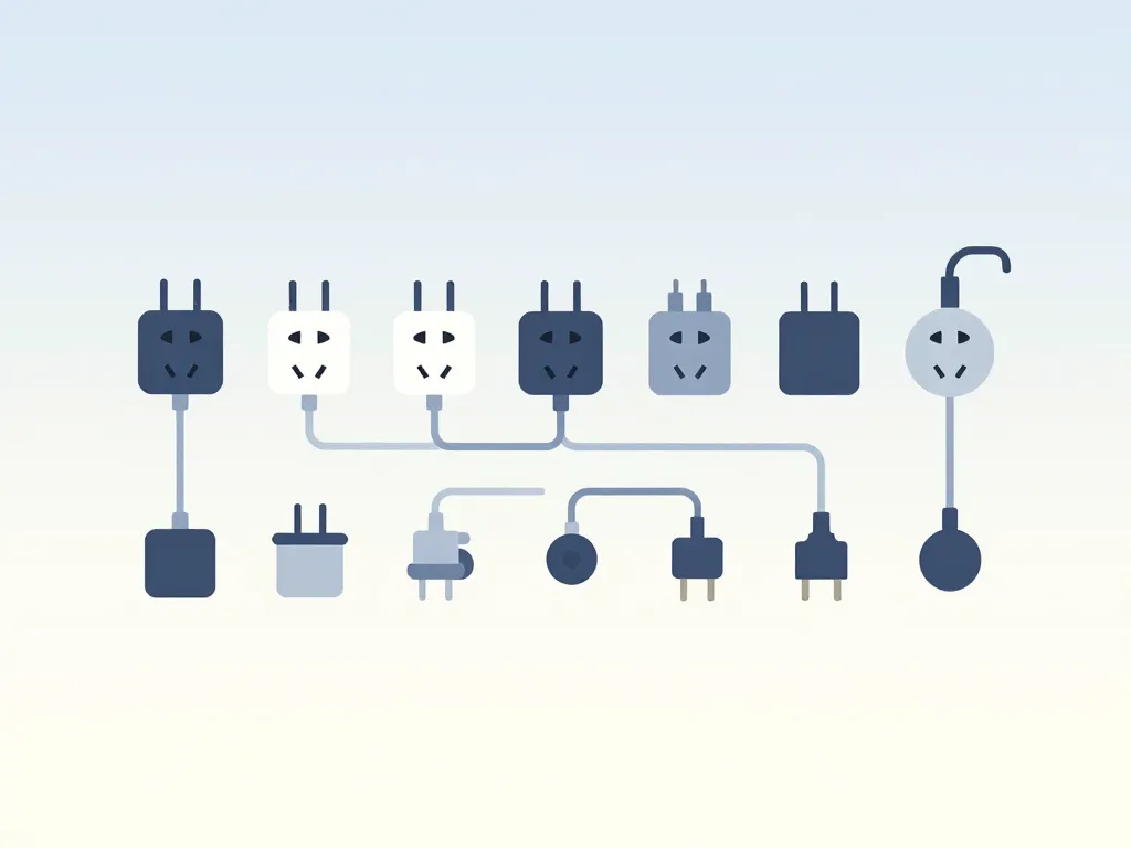 Prise de courant en anglais diagramme plug socket adapter power strip