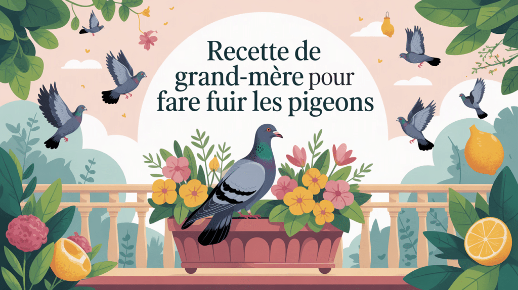 recette de grand-mère pour faire fuir les pigeons balcon fleuri