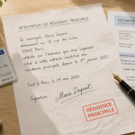 attestation sur l honneur residence principale avec justificatifs