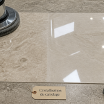 cristallisation du carrelage marbre brillant
