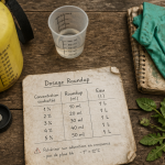 dosage roundup pulvérisateur gobelet jardin