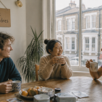 londres colocation jeunes autour table