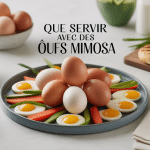 avec quoi accompagner des oeufs mimosa assiette moderne avec légumes et pain