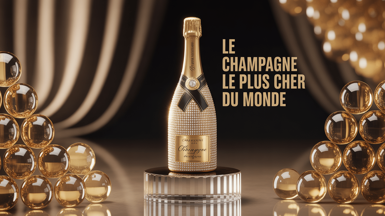 champagne le plus cher bouteille diamants luxe