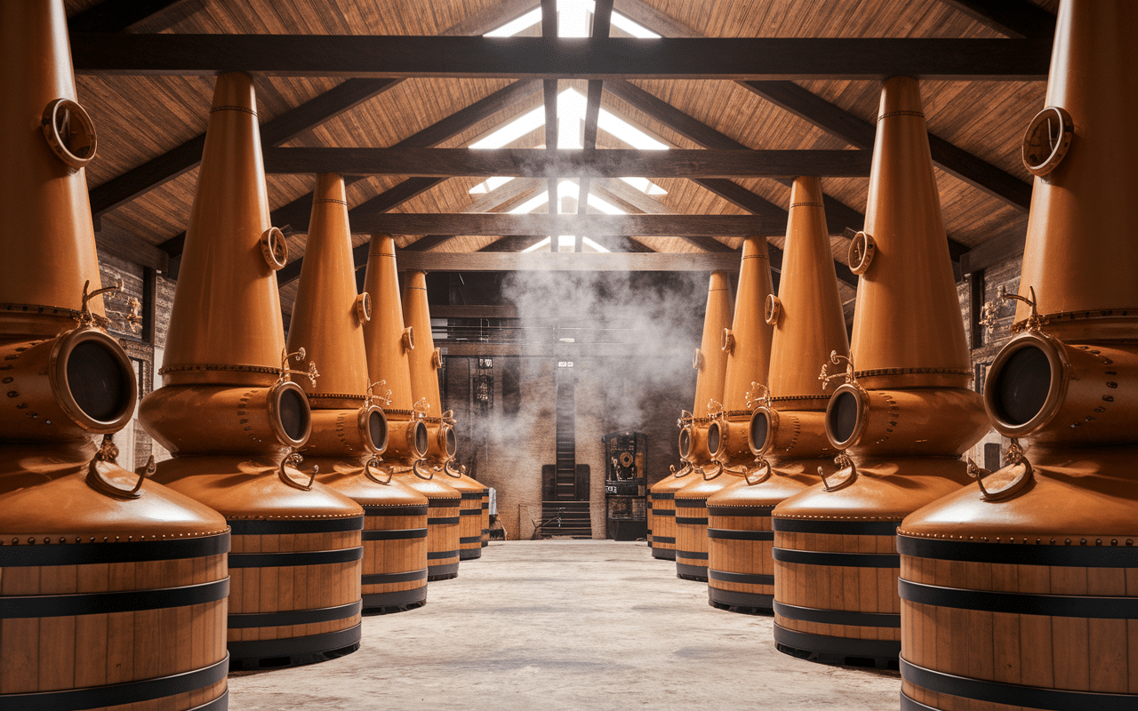 cognac vs whisky distillerie alambics tonneaux