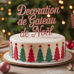 deco gateau noel table festive ambiance fete