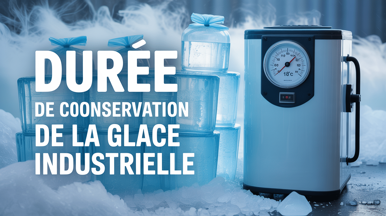 Durée conservation glace industrielle dans congélateur professionnel à -18°C