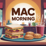 plateau mac morning sandwich galettes boisson chaude