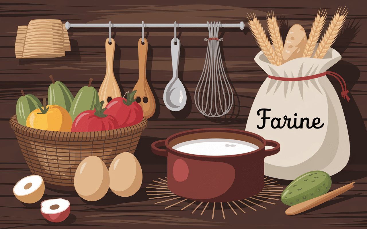 Cuisine de ferme et ingrédients fougnarde auvergnate