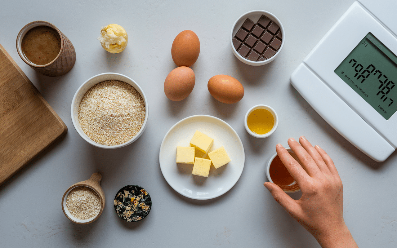 recette space cookie ingrédients table cuisine