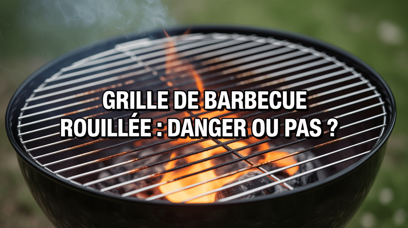 gros plan rouille grille barbecue danger