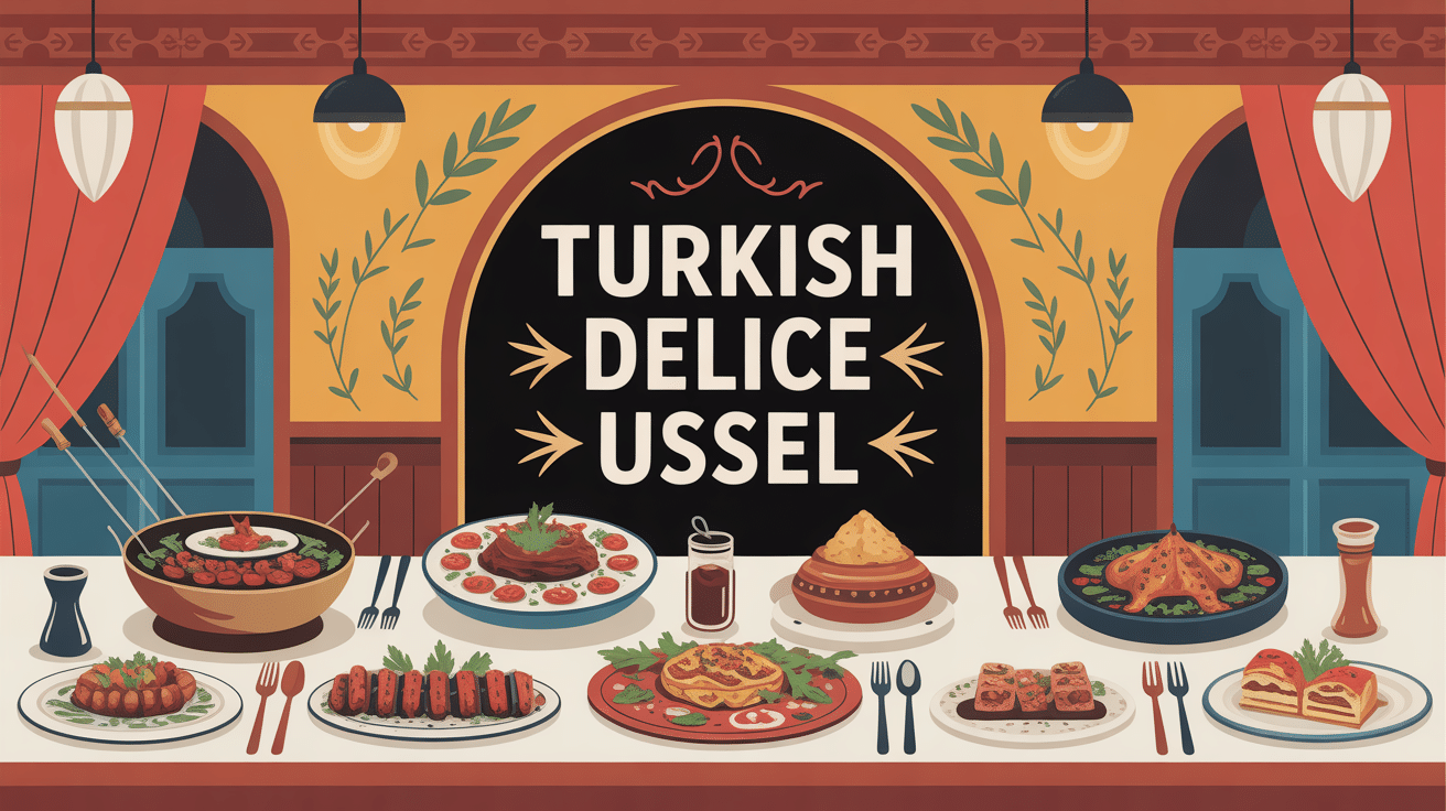 Turkish Delice Ussel illustration restaurant turc chaleureux