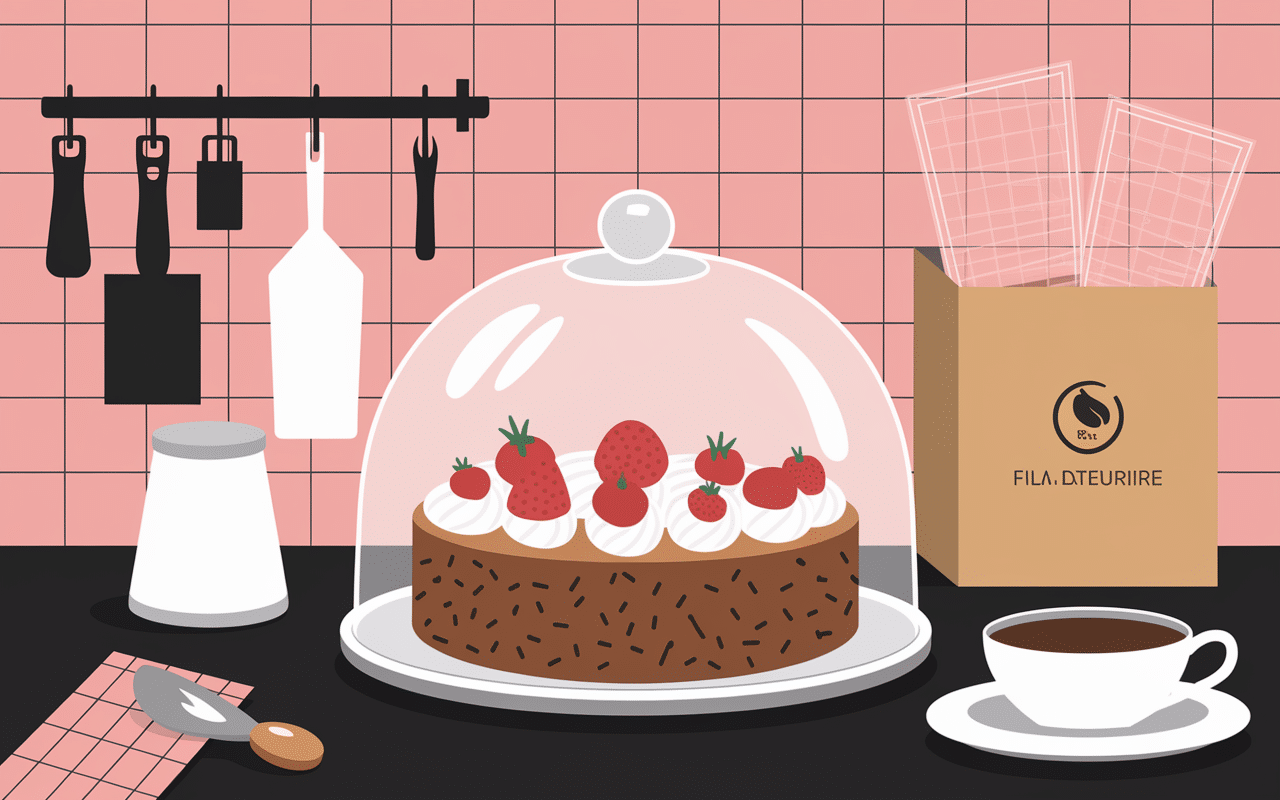 Conservation gâteau yaourt sous cloche