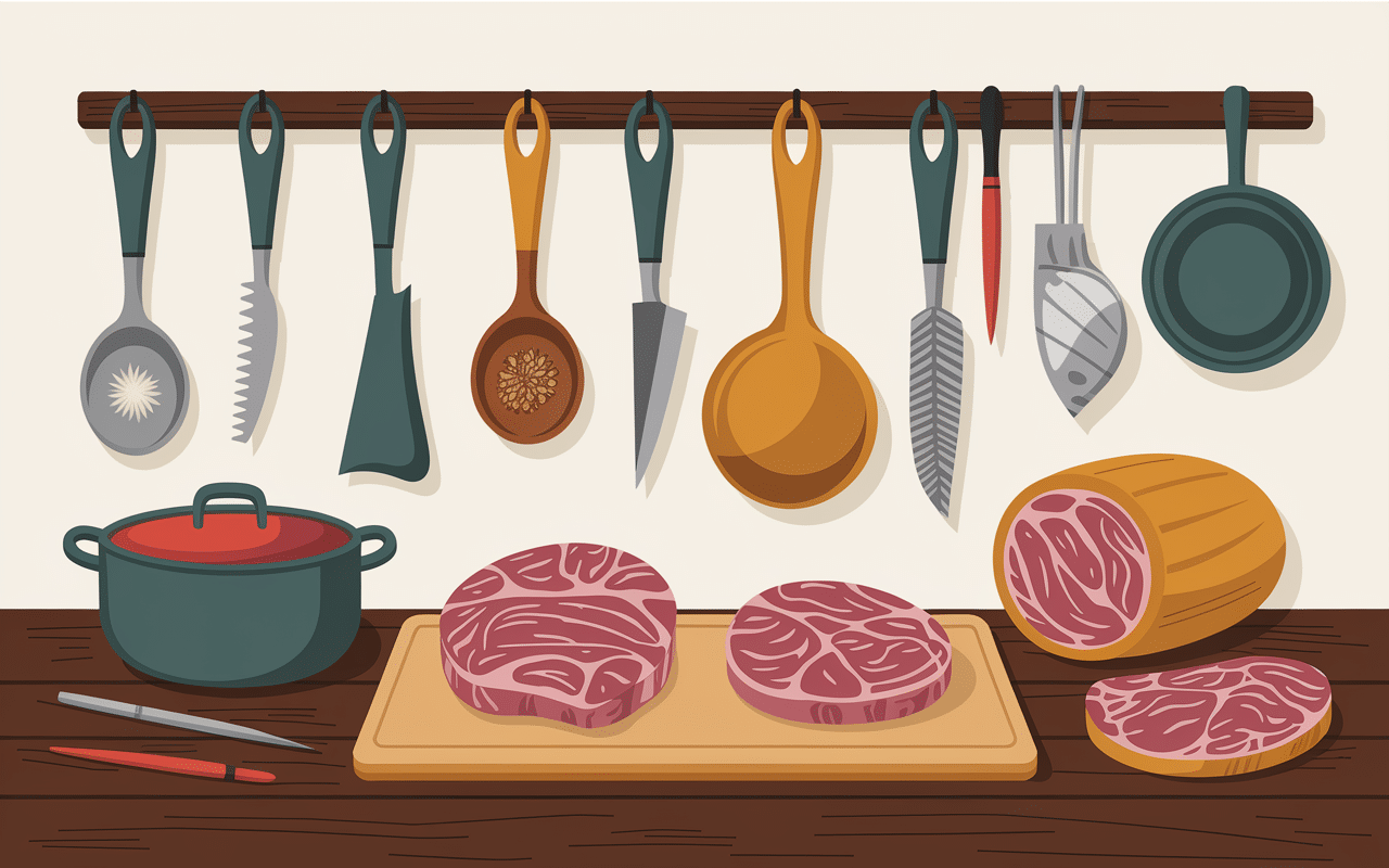 Atelier traditionnel préparation galantine de porc