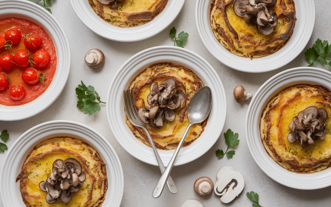 Gratins de pates au thon variantes légumes individuels