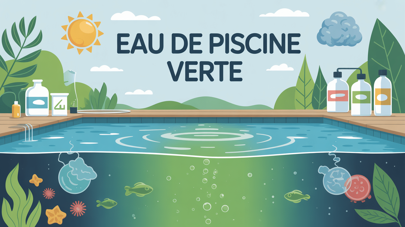 Guide visuel eau de piscine verte remède de grand-mère