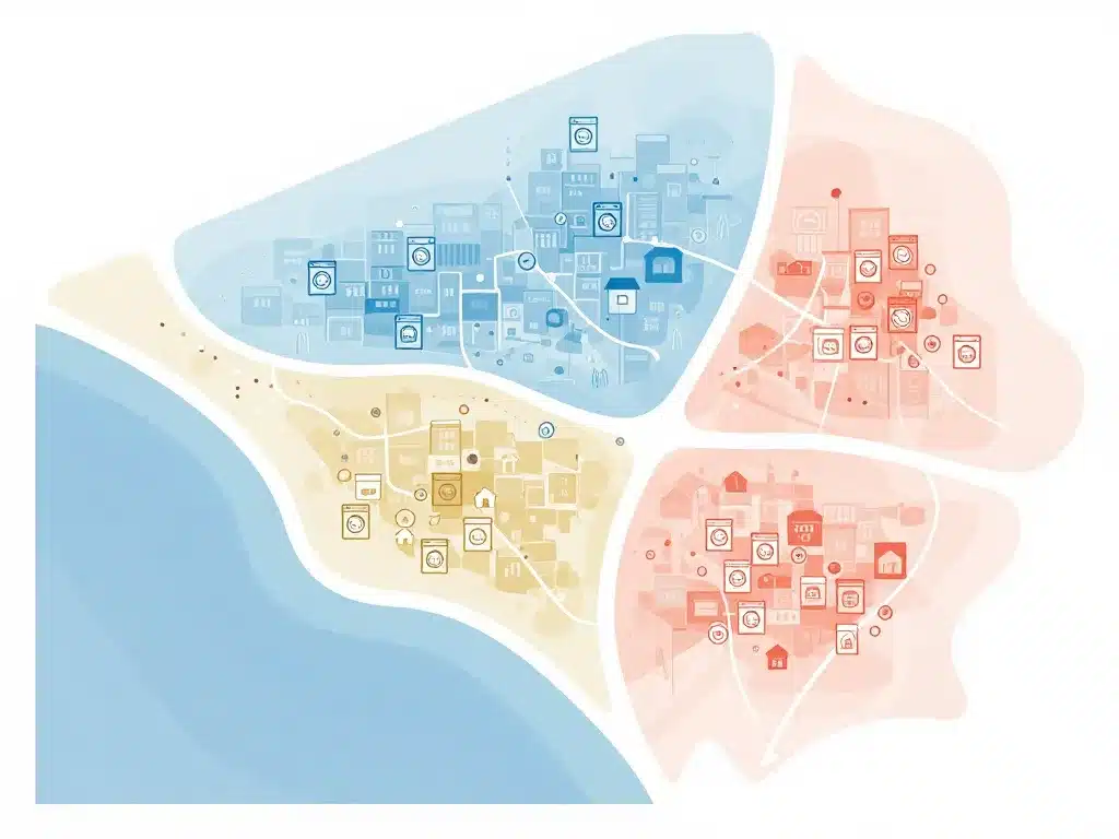carte abstraite laverie marseille par quartier et accès