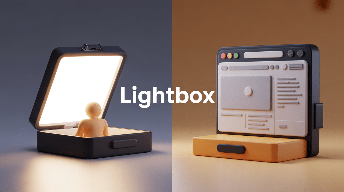 lightbox : usages photo et web