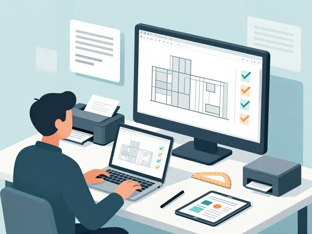 plan de facade réalisé avec outils DAO