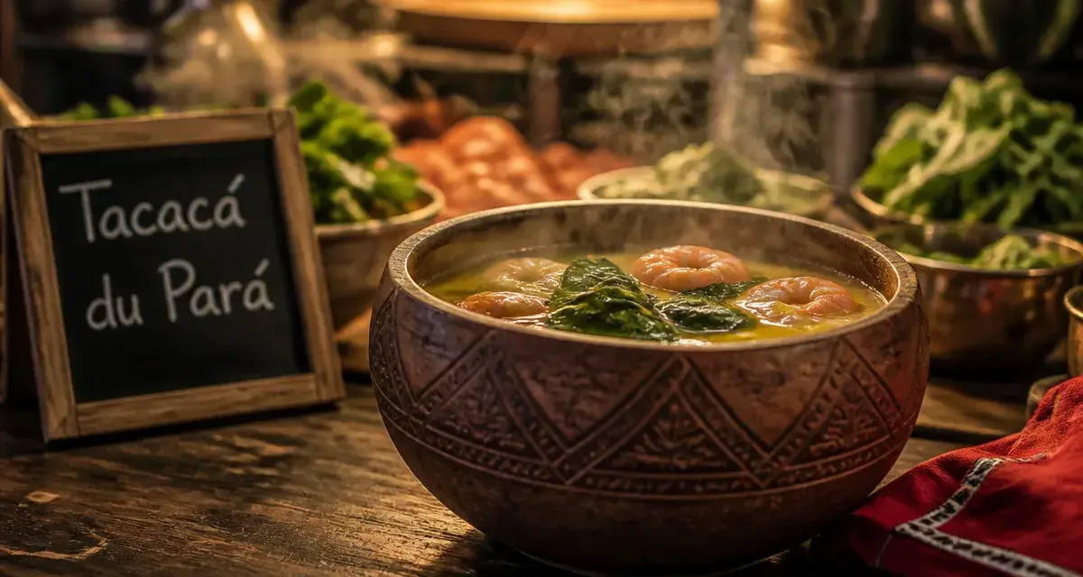 Tacaca du Pará : soupe amazonienne au jambu, crevettes et tapioca