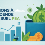 actions à dividende mensuel pea illustration thématique portefeuille