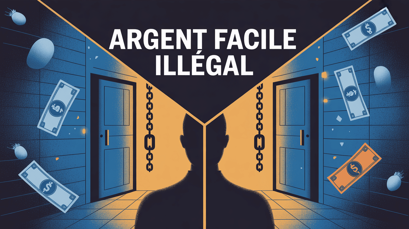 image argent facile illégal bifurcation risques