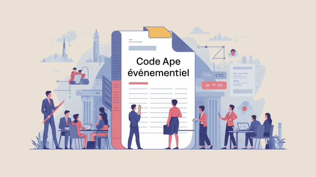 code ape evenementiel illustration métiers événementiel