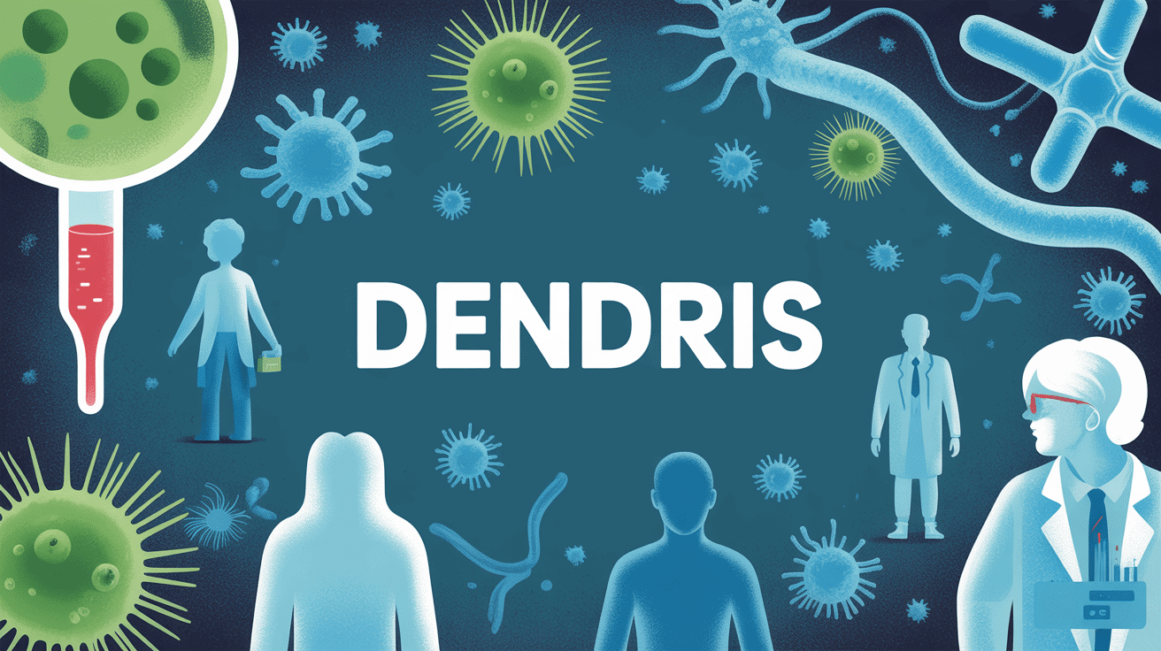 Illustration de la technologie dendris biopuces ADN diagnostic