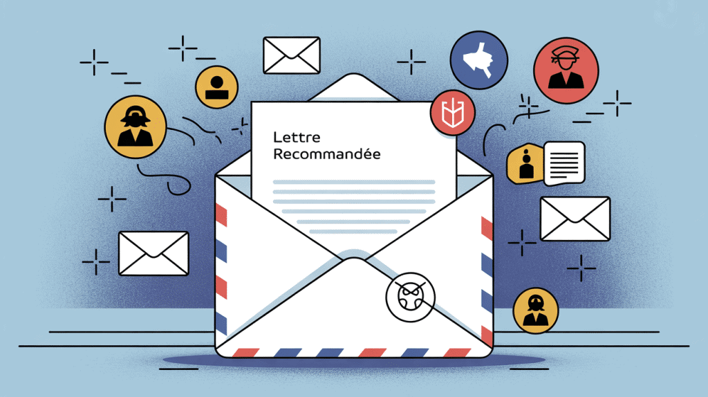 lettre recommandée exemple enveloppe avis réception France