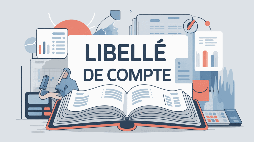 Illustration libellé du compte clair et structuré